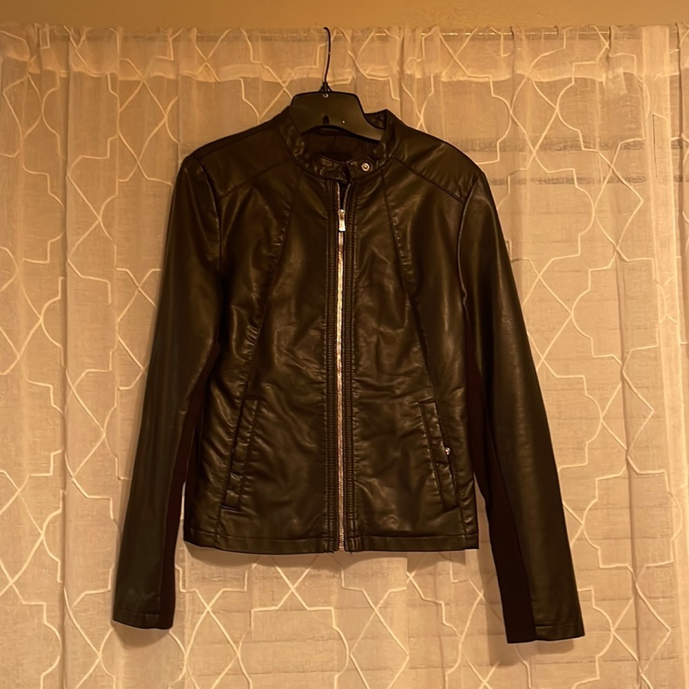 Express Brand Black Minus-the-Leather Jacket